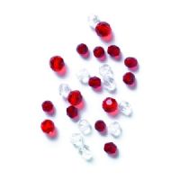 047708724272 - ACCESSORIES - LAZER GLASS BEAD ASSORTMENT - Model:AGBDASST25 - RED AND CLEAR - Enheder per pakke: 25