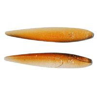 747191901524 - Salmo Trutta – 19 gram - Sort/Orange<BR>Den har en vuggende og roterende aktion i vandet. som er ekstrem tiltrækkende for de øvede rovfisk som laks og havørred m.v.