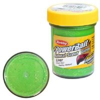 028632551301 - PowerBait med glimmer - SPRING GREEN med lever