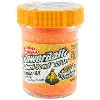 028632634202 - PowerBait med glimmer - FLUORESCENT ORANGE med hvidløg
