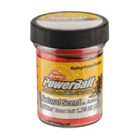 028632927199 - PowerBait med glimmer - BLACK / FLOURESENT RED TWIST med anis / lakrids