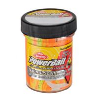 028632927205 - PowerBait med glimmer - TEQUILA FIRE (orange / gul) med hvidløg + orm