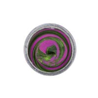 028632950807 - Berkley PowerBait - Hippie Hypnotize - Sort med Lilla og Grønne striber uden glimmer - V.nr.: 1543407