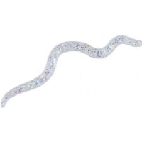 4005652007243 - Wiggle Worm - 8cm - 6 stk. - Flydende - Farve: Farve: Crystal - 133260005