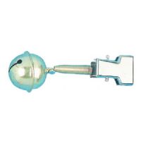 4005652111599 - Metal klokke holder for stangspids med flad klemme - Længde:8cm. - 001 1980 004<br>With flat clamp, Length 8cm.