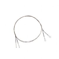 4005652152271 - 7x7 Niroflex rustfri st&aring;l rig med 2 loops - Længde:70cm. - Brudstyrke:13kg. - 001 4573 113<br>With 2 loops.