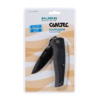 4005652154763 - Camtec rensningkniv - Længde:15cm. - Farve:Sort - 001 8424 009<br>Our series of knives truly deserves this name: all knives are made of hardened, non-rusting steel with the very sharpest of blades. The knives have ergonomic handles that make it virtually impossible for your hand to lose its grip. All knives are blister-packed or in self-service display. 
Knife with curved, rust-free blade, ideal for gutting fish. With safety lock to prevent the blade from folding back inadvertently.