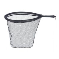 4005652171197 - Never Hook fangstnet til vadefiskeri med magnet clip - Farve:Sort - 001 8219 050<br>Our new sea trout landing net is also simply great: Extra-deep rubberised net and magnetic clip for convenient transport and easy use. The frame is encased in a buoyant material that makes the landing net float. Mesh width 8 fletline, 45 x 55cm.