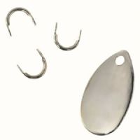 4005652186801 - Edition Sea, fladfiske spoon blade med eyelets - Længde:8cm. - Farve:S&oslash;lv - 001 4732 122<br>Useful accessories for all anglers, who want to construct their own systems or in order to refine existing leaders individually.