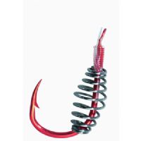 4005652199832 - Camtec Speci forfang til &oslash;rreddej, krog med spiral - Længde:140cm. - Farve:R&oslash;d - 001 7831 010<br>Camtec Speci Trout dough red, leader length 130cm #10