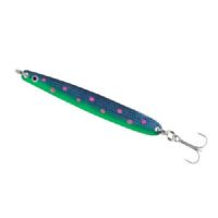 4005652200590 - Colonel Z hav&oslash;rred II - 90mm. - Vægt:22g. - Farve:Bl&aring;/pink dots, UV - 001 3309 022<br>First-class seatrout spoon with top class running and casting qualities. Double split ring minimises the number of fish that are lost.