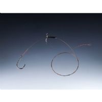 4005652201641 - MK Adventure gedde flådrig - Længde:70cm. - Brudstyrke:9kg. - 001 4534 002<br>Perfect to offer the baitfish when drifting. The big single hook enters at the top of (!) the head and the hook is guided out of the bait’s mouth. The second hook (treble hook) is fixed in the back of the bait. In this way the bait lures in a stable balance and makes it look perfectly like a floating prey. If the treble hook is placed a bit in the direction of the tail, the bait tilts slightly forwards and imitates a prey searching for food which then floats with the head inclined.