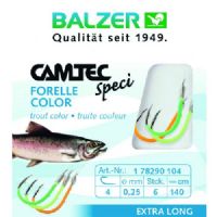 4005652817583 - Camtec Speci &oslash;rredforfang med UV-krog - Længde:140cm. - 001 7829 106<br>Camtec Trout colored, leader length 140cm UV #6