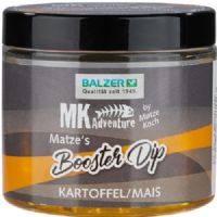 4005652821023 - MK Booster Dip, 100ml - Farve:Gul - Smag/duft:Potato/Corn - 001 8595 009<br>If you want to lift the hook bait especially to guide the carp even faster on the hook, dip it into Matze‘s booster liquid dips. The matching dips are equally suitable for the pop ups as well as for the basic boilies. They are matched in smell and colour exactly to the appropriate Boilies. Long-lasting fragrance.