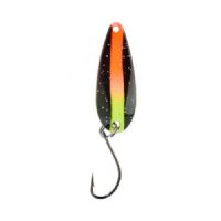 4005652821610 - Pro Staff Series Swindler Spoon - 30mm. - Vægt:2.3g. - Farve:Sort/gul/orange glimmer, UV - 001 6067 209<br>With a tumbling run for more passive trouts. Can be guided extremely slow. Top in the cold season.