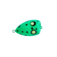 4005652826585 - Popper "Splash” - 22mm. - Vægt:1.6g. - Farve:Gr&oslash;n, UV - 001 6080 102<br>The „Splash“ is perfect for fishing in summer when the fishes are more passive. The Popper is tied to a leader and the hook is baited with natural baits or our Trout Collectors. The popper is twitched over the surface and this creates popping noises and imitates food which is falling in the water and attracts trouts. Can also be used as a pilot float.