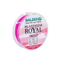 4005652831886 - Platinum Royal ørred line - Rullekapacitet:150M. - Brudstyrke:6.1kg. - Farve:Pink - 001 2098 022<br>When fishing for trout, opinions differ as to whether a braided or monofilament line is the better choice. That’s why we now offer a monofilament line specially suited for fishing with spoons and Trout Collectors. In winter when the temperature drops below zero, it is next to impossible to fish with braided lines, because they soak up the water and freeze. Stateof-the-art polymers in the lines lends both excellent suppleness and high abrasion resistance. For a monofilament, the line has surprisingly little stretch. This line also features our anti-twisting system.