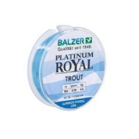 4005652831947 - Platinum Royal ørred line - Rullekapacitet:150M. - Brudstyrke:6.1kg. - Farve:Blå - 001 2100 022<br>When fishing for trout, opinions differ as to whether a braided or monofilament line is the better choice. That’s why we now offer a monofilament line specially suited for fishing with spoons and Trout Collectors. In winter when the temperature drops below zero, it is next to impossible to fish with braided lines, because they soak up the water and freeze. Stateof-the-art polymers in the lines lends both excellent suppleness and high abrasion resistance. For a monofilament, the line has surprisingly little stretch. This line also features our anti-twisting system.