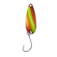 4005652832661 - Pro Staff Series Swindler Spoon - 30mm. - Vægt:2.3g. - Farve:Kobber/neongul, UV - 001 6067 224<br>With a tumbling run for more passive trouts. Can be guided extremely slow. Top in the cold season.