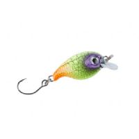 4005652835235 - Trout Attack Thunder wobbler - 30mm. - Vægt:2g. - Farve:Farve G - 001 6093 007<br>Floating trout crank hard bait with cool UV-active colours that bring in the strikes. With rattles in its body. The hook tip has been sharpened chemically.