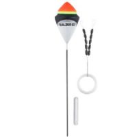 4005652839158 - Trout Attack, D. Slim Jim fl&aring;d med glaslod og gummistoppere - Vægt:2g. - 001 6090 302<br>First-class float sets consisting of high-quality trout floats with small bodies, matching glass weights, triple swivels and line stoppers.