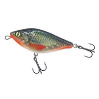 4005652852997 - Shirasu Jerk Bait wobler - 80mm. - Vægt:23g. - Farve:Clear Roach, UV - arbejdsdybde110cm - Baittype:Jerk Bait - 001 3355 004<br>Absolute top-class hardbait: Developed by our Shirasu Pro Staff team, produced in the EU! The hardbait features the highest quality workmanship and technical sophistication, including TSS (Twin Top Water System) or Cast & Balance systems. The true value of a high-quality hardbait, however, only becomes apparent when you look at its performance, which ultimately decides whether it is a success or a failure. Each type of hardbait in the Shirasu series has its own individual features, precisely matched to the type of guide and the expected target fish. The Twitch hardbait, for example, swings out sideways (Walk the Dog), the Asp hardbait vibrates at a high frequency and the Deep Diver is aggressive. Our Pro Staffers have spent countless
hours and tests on the water optimising these features. Each individual hardbait is put through a test basin at the manufacturer’s before delivery. This means that you can be 100% sure that only perfectly running hardbaits leave the production.
All plugs are lead-free and fitted with steel balls. Caution: extremely sharp trebles! 

The Shirasu Jerk Bait is easy to jerk and reel in. When jerked, it breaks out sideways. When reeling in monotonously, it runs through the water with S-curves. The Shirasu Jerk has a special feature: If you make a recovery stop, it slowly sinks down flanking. This flanking sink appears to trigger an impulse in the pikes, as it is in this phase that they often attack. Diving depth 8cm: 1.1m, 10cm: 1.3m, 12cm: 1.5m.