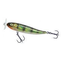 4005652853192 - Shirasu Top Water wobler - 70mm. - Vægt:7g. - Farve:Perch, UV - arbejdsdybde0cm - Baittype:Top Water - 001 3358 003<br>Absolute top-class hardbait: Developed by our Shirasu Pro Staff team, produced in the EU! The hardbait features the highest quality workmanship and technical sophistication, including TSS (Twin Top Water System) or Cast & Balance systems. The true value of a high-quality hardbait, however, only becomes apparent when you look at its performance, which ultimately decides whether it is a success or a failure. Each type of hardbait in the Shirasu series has its own individual features, precisely matched to the type of guide and the expected target fish. The Twitch hardbait, for example, swings out sideways (Walk the Dog), the Asp hardbait vibrates at a high frequency and the Deep Diver is aggressive. Our Pro Staffers have spent countless
hours and tests on the water optimising these features. Each individual hardbait is put through a test basin at the manufacturer’s before delivery. This means that you can be 100% sure that only perfectly running hardbaits leave the production.
All plugs are lead-free and fitted with steel balls. Caution: extremely sharp trebles! 

Our Topwater Bait gives you two surface hardbaits in one with our innovative Twin Topwater System (TTS). And here’s how it works: You can fish with the hardbait with the plastic plate or without the plate. Simply place the plate on the front eyelet or remove it. Without the plate, the hardbait runs like a classic topwater hardbait, i.e. it breaks out to the left and right. With the plate attached, the hardbait becomes a popper that can be retrieved with a jerk, creating a good splash of water and a popping sound due to the concave shape of the plate. Supplied with 2 plates. Diving depth 7 and 10cm: 0m.