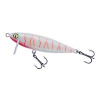 4005652853253 - Shirasu Asp synkende wobler - 70mm. - Vægt:9g. - Farve:Albino, UV - Baittype:Asp - 001 3360 001<br>Absolute top-class hardbait: Developed by our Shirasu Pro Staff team, produced in the EU! The hardbait features the highest quality workmanship and technical sophistication, including TSS (Twin Top Water System) or Cast & Balance systems. The true value of a high-quality hardbait, however, only becomes apparent when you look at its performance, which ultimately decides whether it is a success or a failure. Each type of hardbait in the Shirasu series has its own individual features, precisely matched to the type of guide and the expected target fish. The Twitch hardbait, for example, swings out sideways (Walk the Dog), the Asp hardbait vibrates at a high frequency and the Deep Diver is aggressive. Our Pro Staffers have spent countless
hours and tests on the water optimising these features. Each individual hardbait is put through a test basin at the manufacturer’s before delivery. This means that you can be 100% sure that only perfectly running hardbaits leave the production.
All plugs are lead-free and fitted with steel balls. Caution: extremely sharp trebles! 

Often asp are out of casting range. That is why we have developed a hardbait that can be cast extra far. The hardbait is very fast to retrieve and vibrates at a high frequency, exactly like a fleeing feeder fish. The extremely angled position of the blade makes the hardbait run extra flat. A real winner for asp!