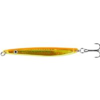 4005652855479 - Colonel Z havørred spoon. UV - 10mm. - Vægt:22g. - Farve:Orange/gul reflex - 001 3363 022<br>Excellent seatrout lures made of zinc-alloy in attractive colours. Needle-sharp treble hooks with double split ring minimises the drop-out rate.