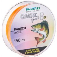 4005652859545 - Camtec Speci 8x fletline - Rullekapacitet:150M. - Brudstyrke:7.5kg. - Farve:Orange - Variant:Perch - 001 2074 010<br>Speci 8x: our new line with 8-fold braiding and a sensational price/performance ratio!
Our Speci line is now also available as an 8-fold high-performance line which is in terms of colors and diameter precisely tailored to the respective target fish or fishing method. 
The lines are made of 100% PE fibers! 

Features: 8-fold braiding, Round braiding, 100% PE fibre, High load-bearing capacities, Soft surface, High abrasion resistance, Extremely little stretching, UV protected.
