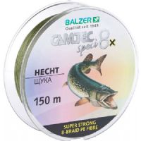 4005652859606 - Camtec Speci 8x fletline - Rullekapacitet:150M. - Brudstyrke:12kg. - Farve:Mørkgrøn - Variant:Pike - 001 2077 018<br>Speci 8x: our new line with 8-fold braiding and a sensational price/performance ratio!
Our Speci line is now also available as an 8-fold high-performance line which is in terms of colors and diameter precisely tailored to the respective target fish or fishing method. 
The lines are made of 100% PE fibers! 

Features: 8-fold braiding, Round braiding, 100% PE fibre, High load-bearing capacities, Soft surface, High abrasion resistance, Extremely little stretching, UV protected.
