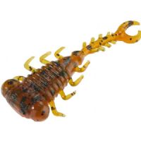 4005652861623 - Shirasu Street Micro Beast - 38mm. - Vægt:0.5g. - Farve:Green Pumpkin/Amber Red - Baittype:Flydende - Smag/duft:Bl&aelig;ksprutte - 001 3399 302<br>The legs of this micro creature baits play seductively with the slightest movement of the rod. If the perch have adjusted to small food, this bait scores. The Micro Beast floats, making it ideal for drop shot and ned rigs. Exactly suitable for our Stand Up Jigheads! With squid flavor. Floating.