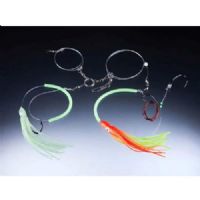 4005652863856 - 71° North Special, naturlig bait forfang, lingfish/torsk/hellefisk, #5/0 + #8/0 - Længde:175cm. - 001 4801 060<br>For heavy natural bait fishing for ling, tusk and halibut. You fish with large fish scraps or whole bait fish. The smaller single hook can be moved and adjusted to the size of the bait.