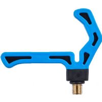 4005652864228 - Feedermaster, Feeder/Method Feeder stang rest, vinklet - Farve:Bl&aring; - 001 6501 003<br>Soft rest for feeder and method feeder rods: The special shape prevents the rod from being torn from the rod rest in the event of a violent bite. With English aluminum thread, they fit exactly on our banksticks and storm poles. Delivered with self-service trailers.