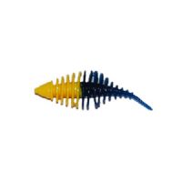 747191999484 - Waterstar - Rubber Baits - Model: Fat Boy junior - 3,5 cm - 10 stk. - Farve: Gul/Lyseblå - Smag: Banan