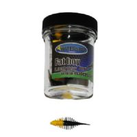 747191999521 - Waterstar - Rubber Baits - Model: Fat Boy junior - 3,5 cm - 10 stk. - Farve: Orange/Sort - Smag: Banan