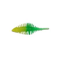 747191999637 - Waterstar - Rubber Baits - Model: Fat Boy junior - 3,5 cm - 10 stk. - Farve: Gul/Grøn - Smag: Hvidløg