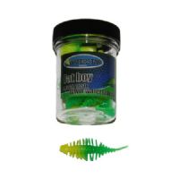 747191999910 - Waterstar - Rubber Baits - Model: Fat Boy - 4,5 cm - 10 stk. - Farve: Gul/Grøn - Smag: Hvidløg