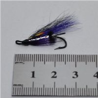 DBL0121 - Black Purple S.body j.c - Str.8<br>Hairwing stor fanger laks og Havørred