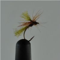 DRY0242 - Dynamit Harry - Str.16<br>En rigtg god flue, som vi i sin tid lavede til en gruppe fluefiskere i Sverige<BR>
som fiskede meget i Glomma området<BR>
Har selv gode fangster på den i Rena og Kongeåen