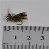 DRY0412 - Barbless E-Z Caddis Olive - Str.14<br>