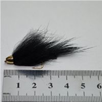 DRY1343 - Zonker Cone head all black - Str.10<br>Storfanger til ørred