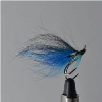 FLY0722 - Midnight Blue Salar - Str.6<br>Super fanger bundet på VMC Salar silver krog
