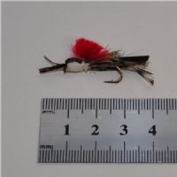 FLY0942 - Tørflue - Whitlooks Hopper - Farve: Natur med rød - Str. : 10