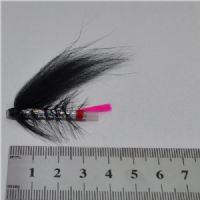FLY1015 - Black&Silver pink tail 40mm<br>