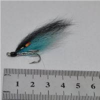 FLY1132 - Midtnight Blue SALAR Hook sølv - Str.6<br>