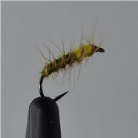 FLY1151 - Superpuppa Yellow Oliv Brown Hackle - Str.12<br>