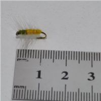 FLY1152 - Superpuppa Yellow Oliv Brown Hackle - Str.14<br>
