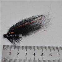 FLY1221 - Black Tempel dog silver body 25mm<br>