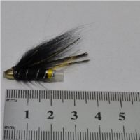 FLY1255 - Cone head Black Yellow tail 25mm<br>